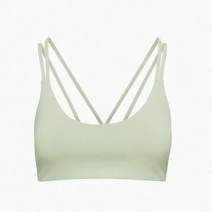 Aritzia TnaLife Freestyle Sports Bra Silver Sage Green